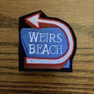 Weirs Beach Sign embroidered patch